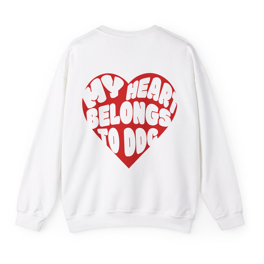 Adult My Heart Belongs to DDC Crewneck