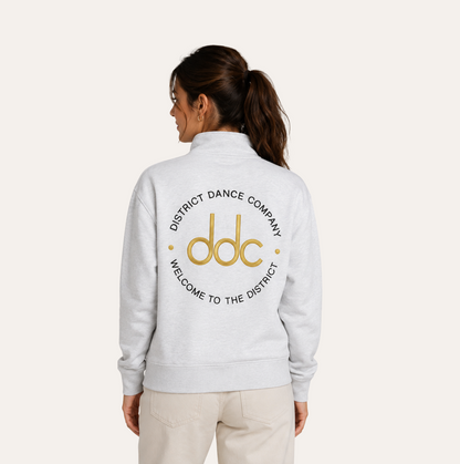 Adult Midweight Quarter Zip Embroidered Pullover
